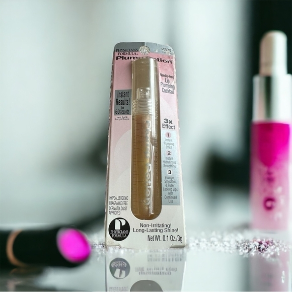Lipgloss Physicians Formula Plump Potion Lip Plumping Cocktail Color Pink Potion - Picture 1 of 4